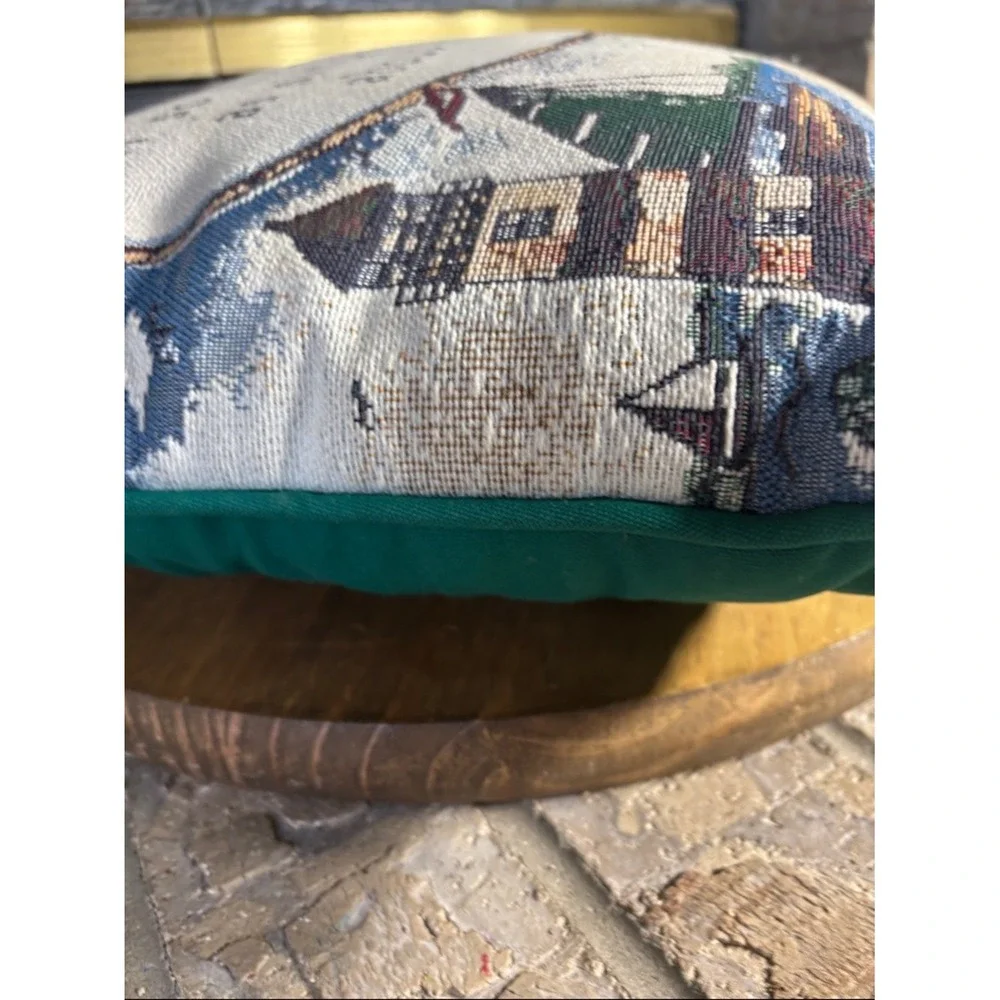 Vintage Riverdale‎ K. Grahame Quote Nautical Boats Tapestry Throw Pillow USA 15